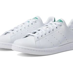 Adidas Stan Smith White and Green Casual Sneakers—custom toucan detail